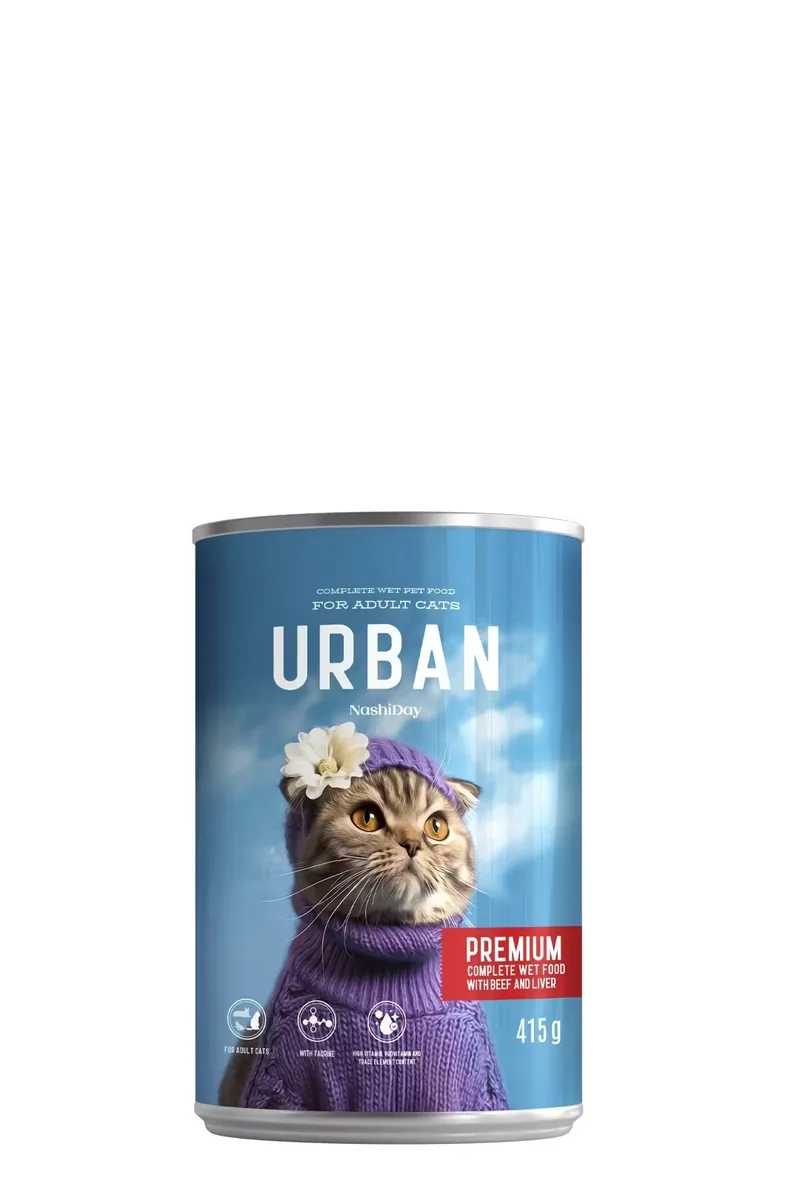 Hrana Umeda Pisici NashiDay Urban Vita si Ficat 415g