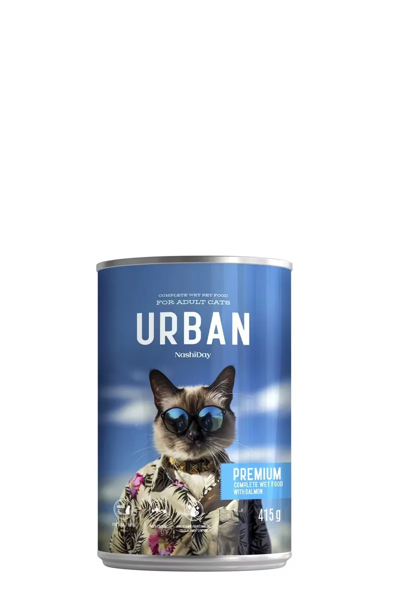 Hrana Umeda Pisici NashiDay Urban Somon 415g