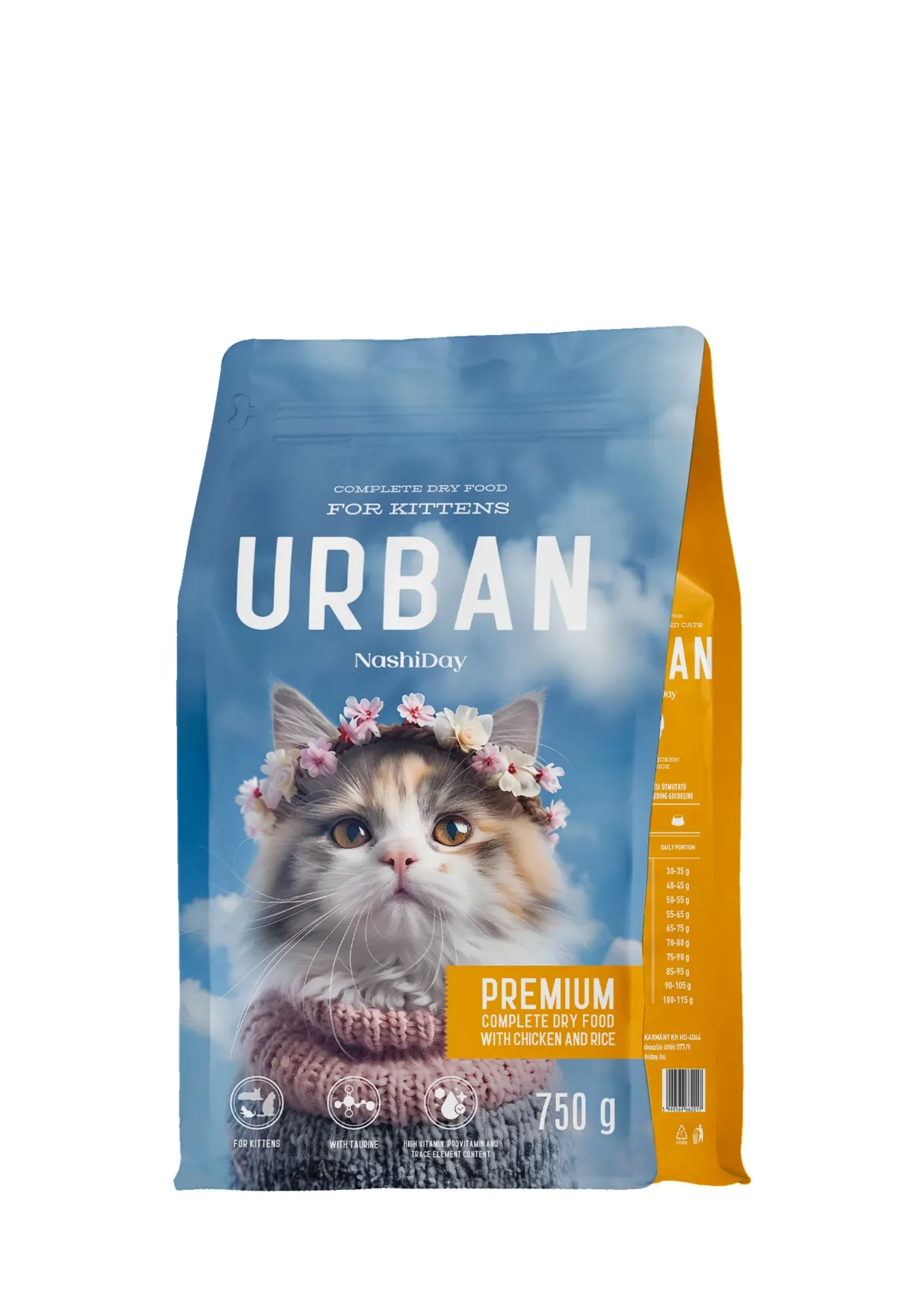 Hrana Uscata Pisoi NashiDay Urban Pui si Orez 750g
