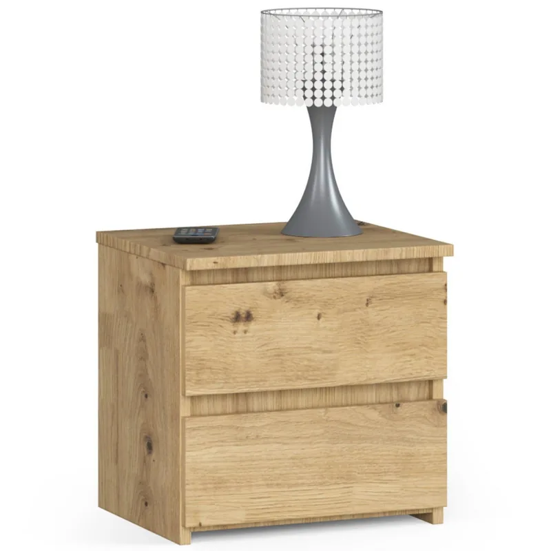 Noptiera Brius CL2 2 Sertare 40x35x40cm Stejar Artisan
