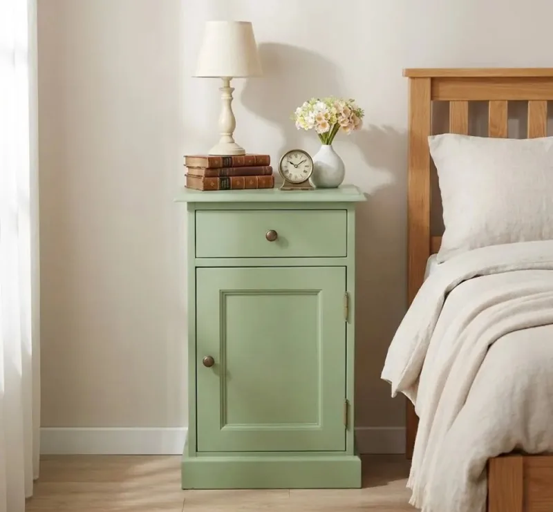 Noptiera Studio Szel 1 Usa 1 Sertar Muted Olive