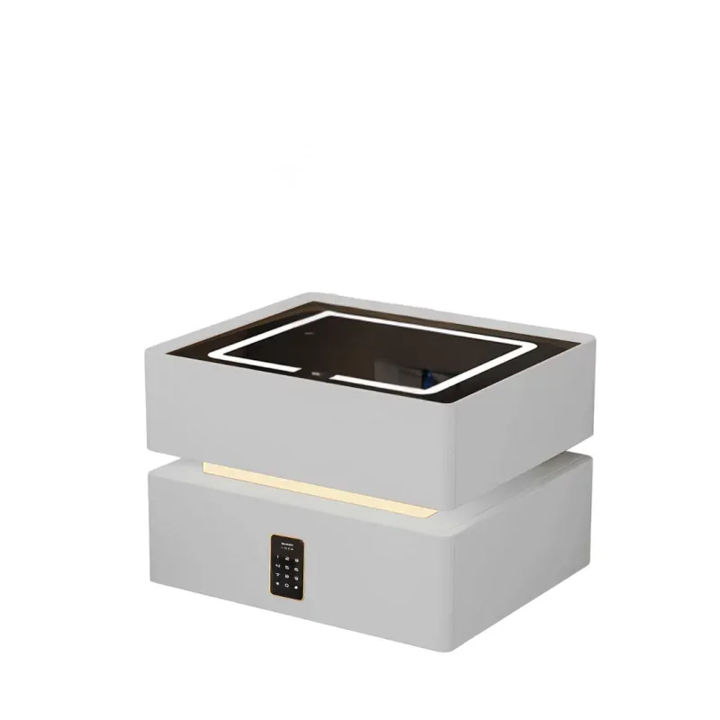 Noptiera Inteligenta SmartHeater Incarcare Wireless Incuietoare Codificata Alba