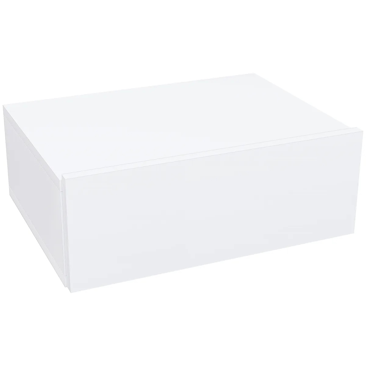 Noptieră Suspendată cu Sertar HOMCOM 40x30x15cm Alb