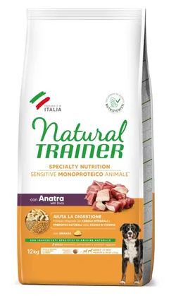 Crochete Caini Natural Trainer Sensitive No Gluten 12kg Medium-Maxi Adult Rata
