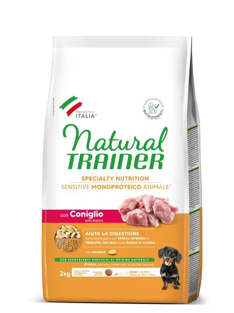 Natural Trainer Dog Mini Adult Sensitive No Gluten Iepure 2kg