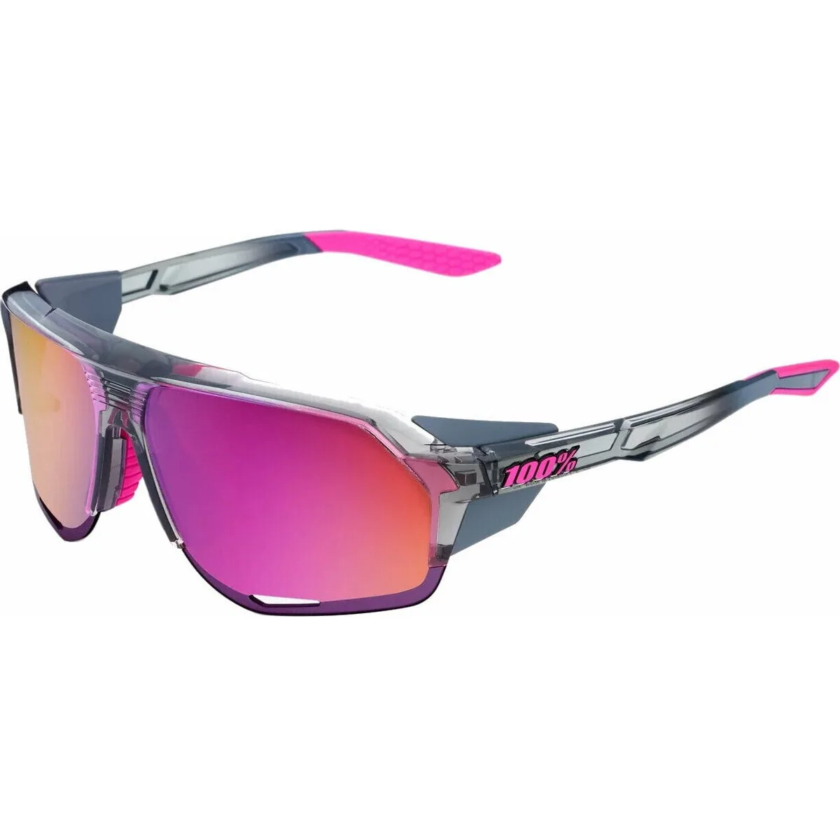 Ochelari de Ciclism 100% Lentile Oglinda Multilayer Gri/Purpuriu Cadru TR90