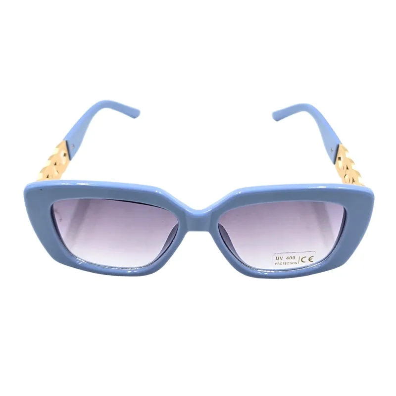 Ochelari de Soare Dama Tiara Albastru Pastel Lucios Lentile Fumurii