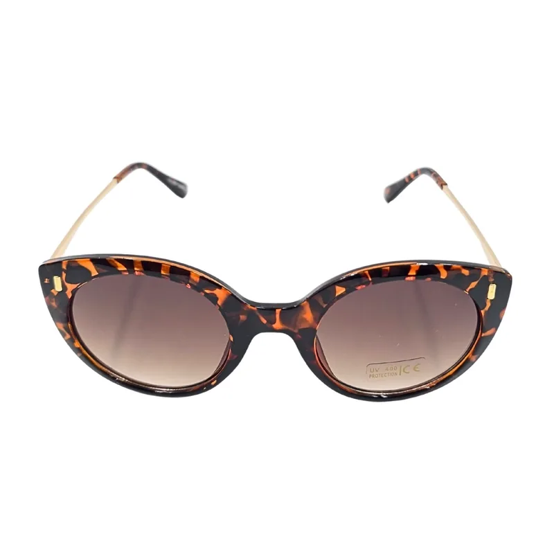 Ochelari de Soare Tiara Dama Leopard Cat-Eye Tortoise Lentile Fumurii UV 400