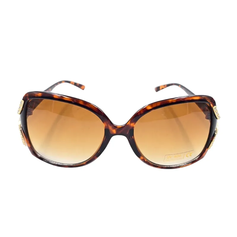 Ochelari de Soare Dama Tiara by GiftDesign Leopard Fluture Aurii Fumurii
