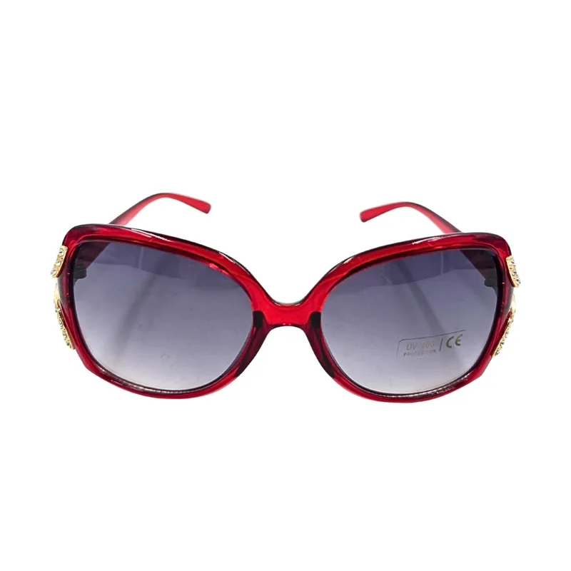 Ochelari de Soare Damă Tiara Fluture Roșu Auriu Lentile Fumurii
