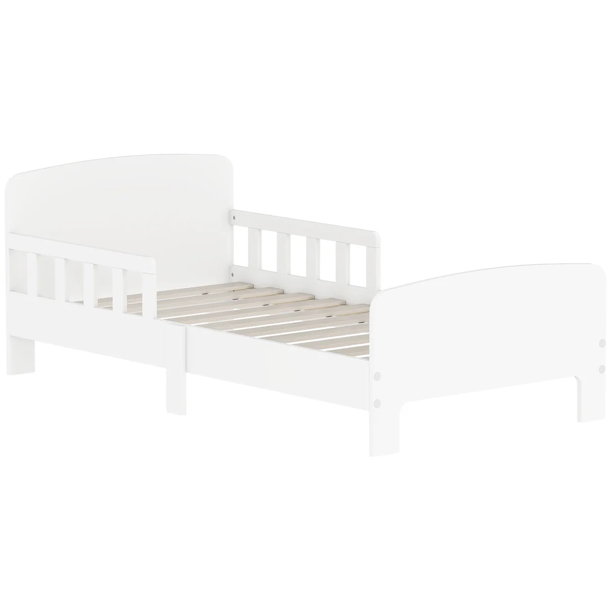 Pat pentru Copii AIYAPLAY Montessori 143.5x74.2x54 cm Alb