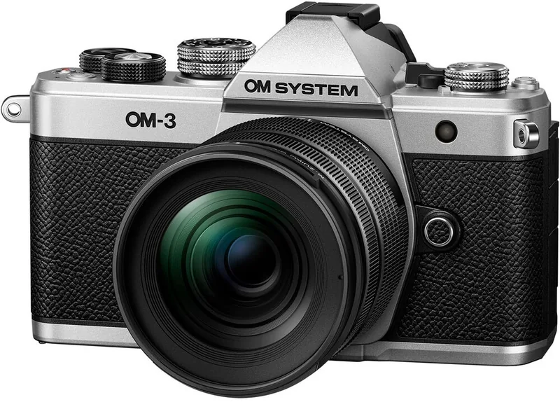 OM SYSTEM Olympus OM-3 M.Zuiko Digital ED 12-45mm f/4 Pro Argintiu