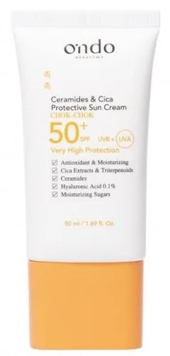 Crema de Protectie Solara Fata Ondo Beauty 36.5 Ceramide & Cica SPF50+ 50ml