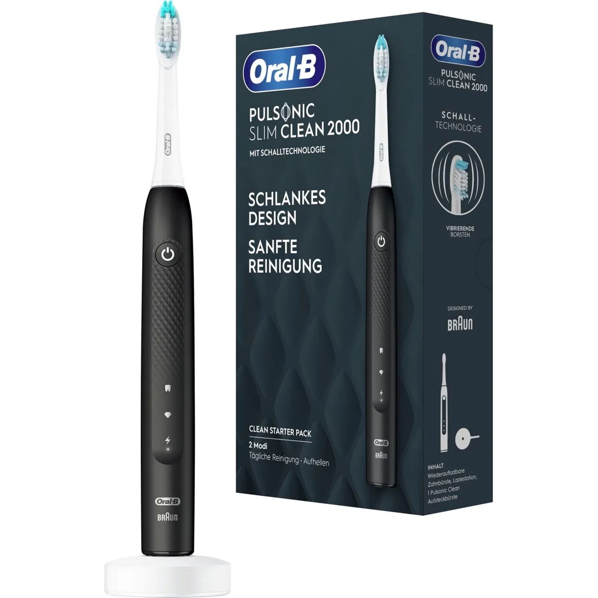 ORAL-B Pulsonic Slim Clean 2000 Negru