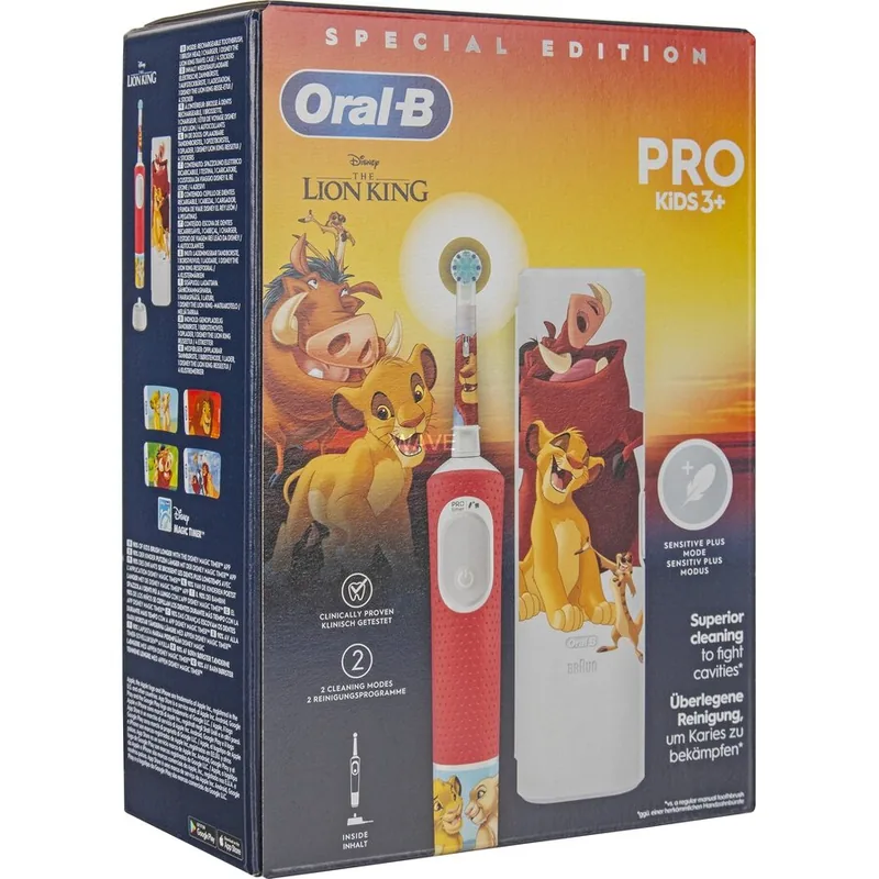 Oral-B Vitality Pro 103 Kids Lion King Set cu Husă de Călătorie