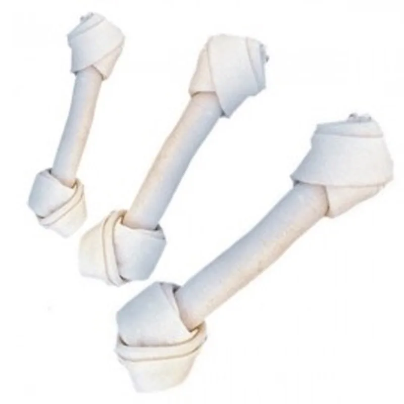 Os pentru Caini Innodat Alb 7.5cm 1 Buc