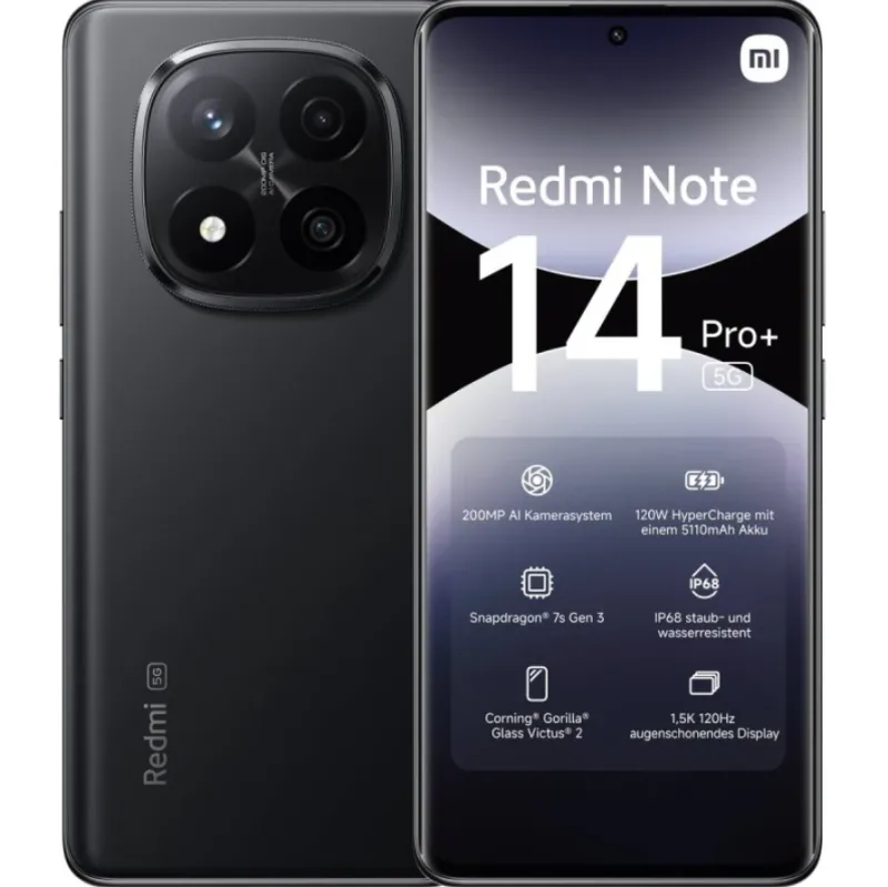 Xiaomi Redmi Note 14 Pro+ 512GB 12GB RAM Negru
