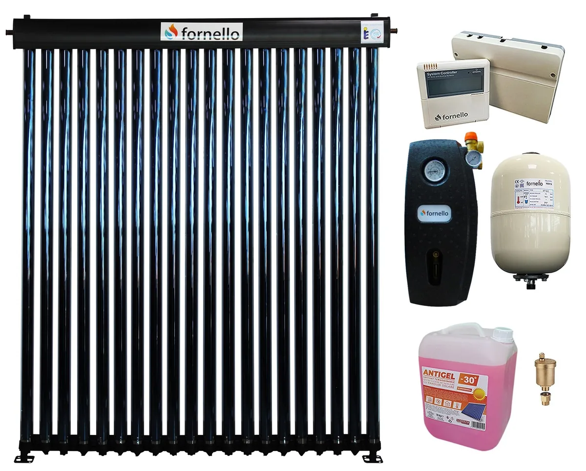Pachet Panou Solar Fornello Heat Pipe Presurizat 20 Tuburi