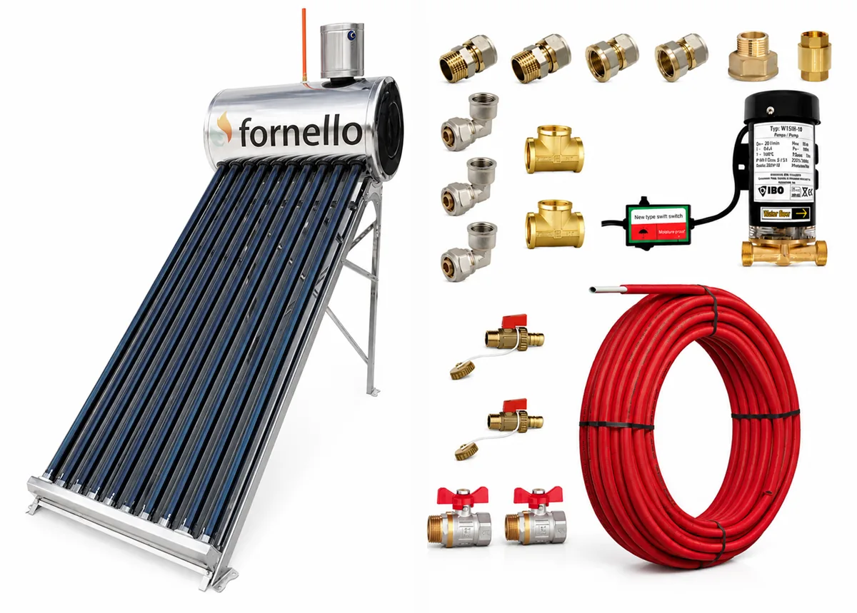Pachet Panou Solar Nepresurizat Fornello 82L 10 Tuburi Vidate