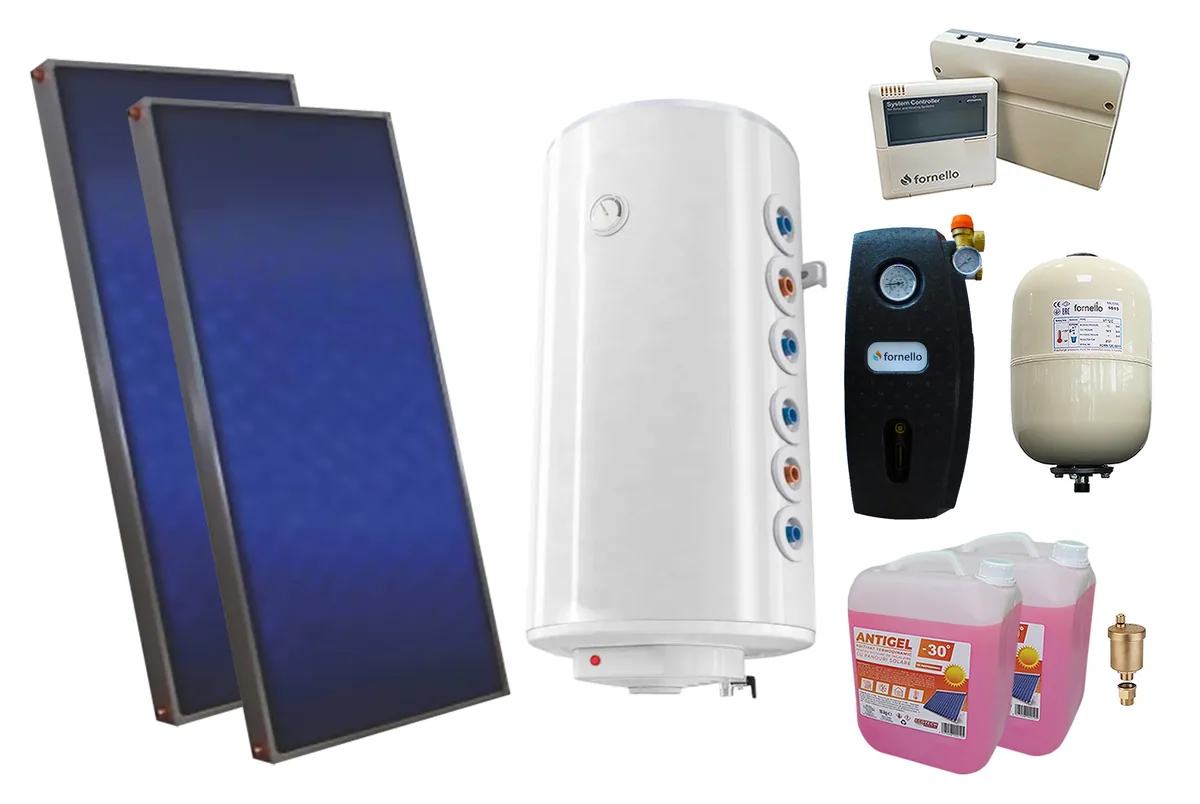 Pachet Sistem Solar Presurizat Sunsystem PK Select FP 2.0 2 Panouri Boiler 150L