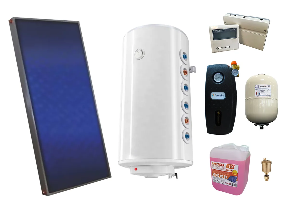 Pachet Sistem Solar Presurizat Sunsystem PK SL FP 2.0 Fornello 120L 2 Serpentine