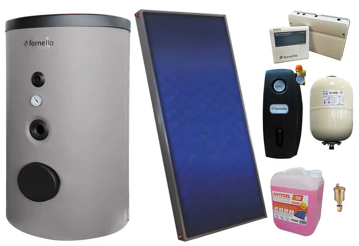 Pachet Sistem Solar Presurizat Sunsystem PK SL FP 2.0 Fornello Optima EV S2 160L
