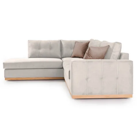 Pako World Coltar Dreapta Boston Crem Mocha Natural 280x225x95cm - imagine 4