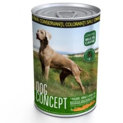 Conserva Pentru Câini Dog Concept Pasare/Vanat Morcovi 415g