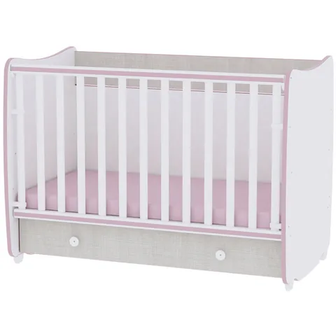 Lorelli Dream New 60x120CM 15KG White & Pink Crossline