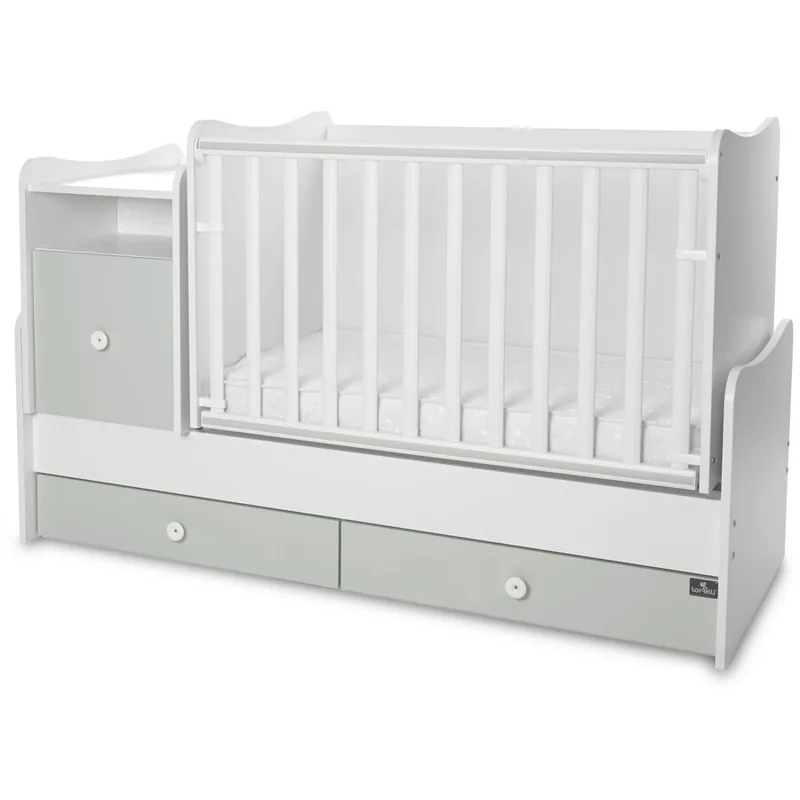 Pat Transformabil Lorelli Trend Plus de la Nastere White Milky Green