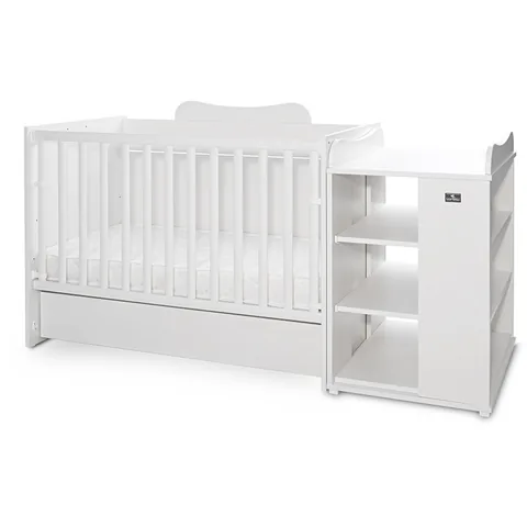 Pat Copii Lorelli Modular Multifunctional 5 Configurari 190x72cm Multi White