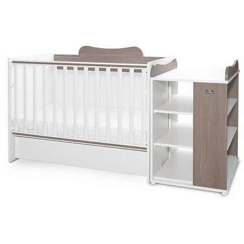 Pat Copii Lorelli Modular Multifunctional 190x72cm Multi White & Coffee