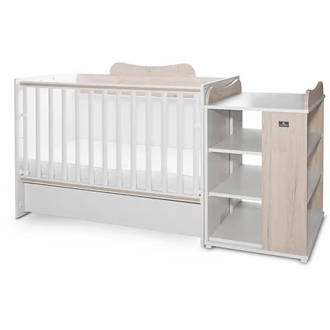 Pat Copii Lorelli Modular Multifunctional 190x72cm Multi White & Light Oak