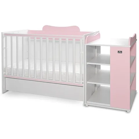 Patut Lorelli Multi 190x72cm 5 Configurari White Orchid Pink