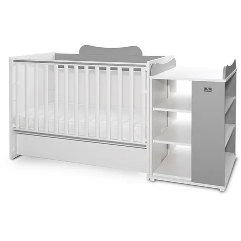 Patut Modular Lorelli 5 Configurari 190x72cm Multi White Stone Grey
