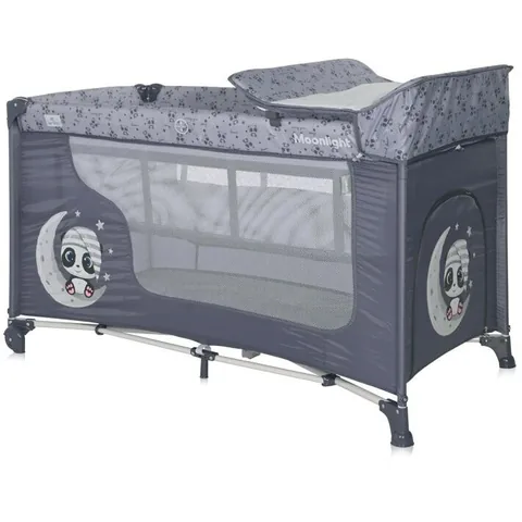 Lorelli Moonlight 2 Nivele Pliabil Cool Grey Pandas
