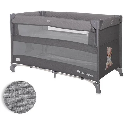 Pat Copii Lorelli Up And Down Pliabil Laterala Culisanta Cool Grey Bear