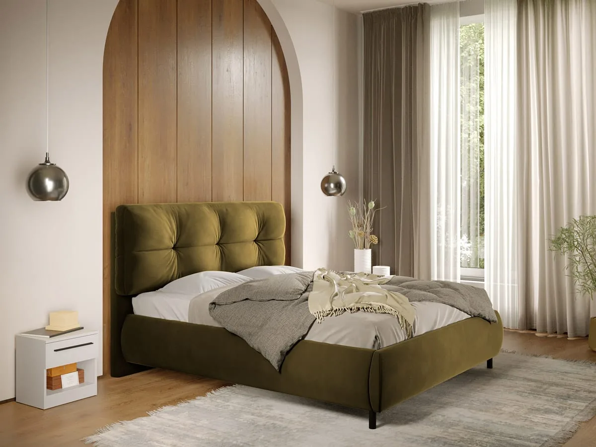 Pat Tapitat Mobidea Ramses 180x200 Verde Somiera Fixa