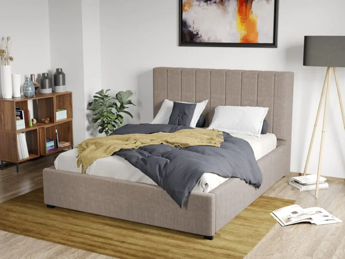 Pat Tapitat Mobila Laguna Adam Poso 02 160x200 Bej Somiera Fixa