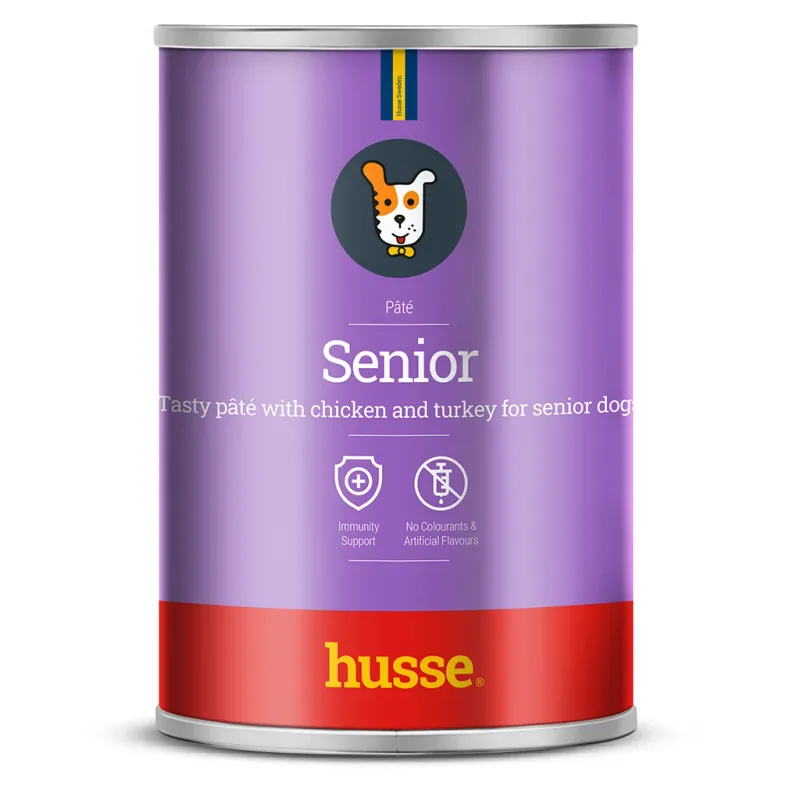 Pate pentru Câini Husse Senior Pâté Pui și Curcan fără Cereale