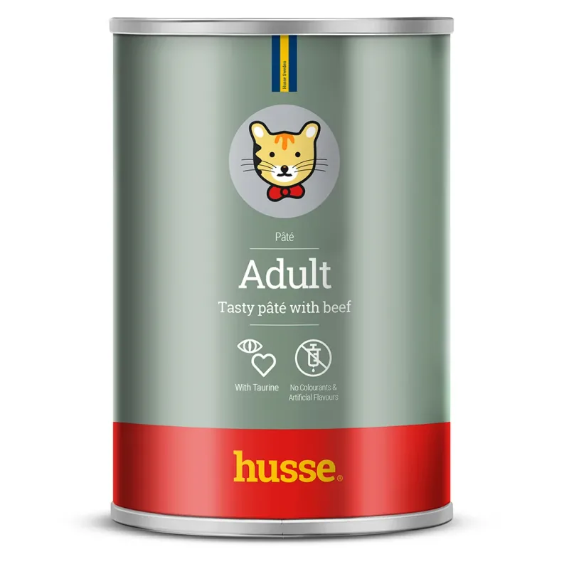 Pate pentru Pisici Husse Adult Vita Fara Cereale