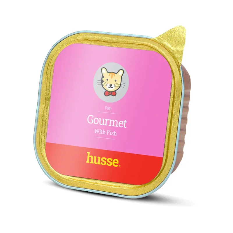 Pate pentru Pisici Husse Gourmet cu Peste