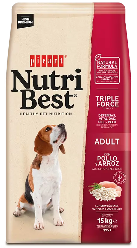 Hrana Uscata pentru Caini Nutribest Adult Dog Pui si Orez 15kg