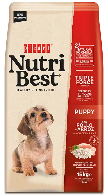 Hrana Uscata pentru Caini Nutribest Puppy Pui si Orez 15kg