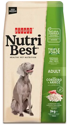 Hrana Uscata pentru Caini Nutribest Adult Dog Miel si Orez 3kg