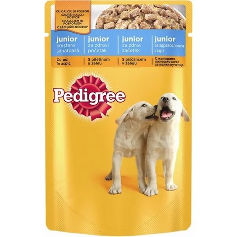 Hrana Umeda pentru Caini Juniori Pedigree Plic 12x100g