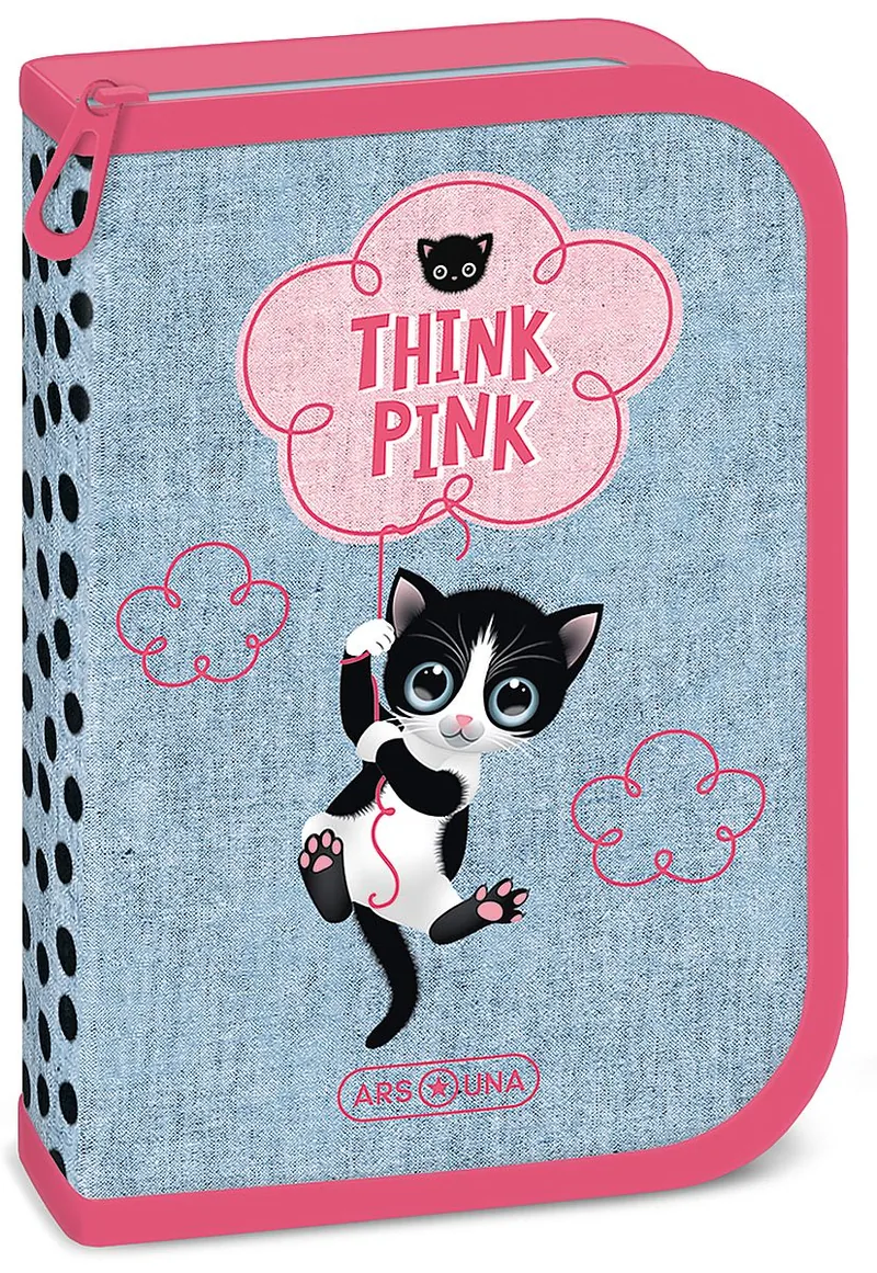 Penar Ars Una Think Pink Echipat 1 Compartiment Puncte Negre