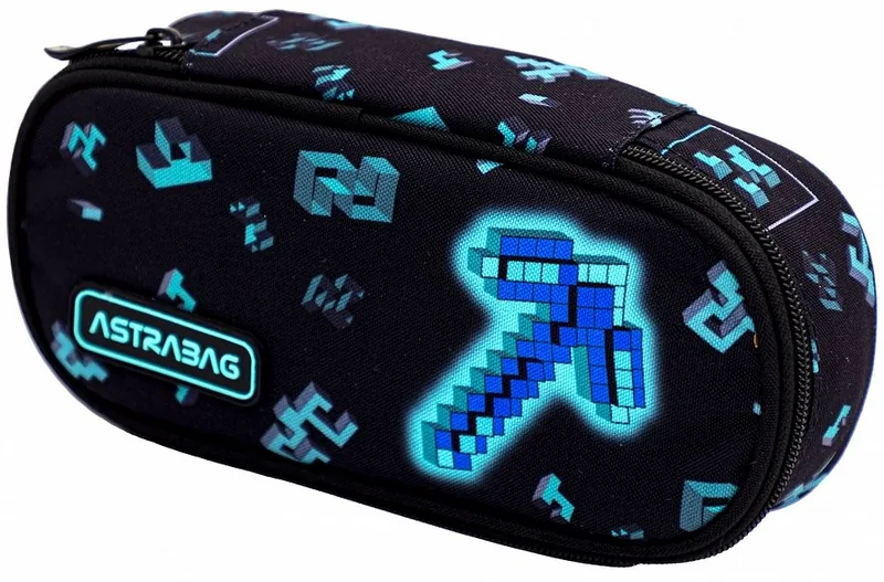 Penar Astra Pixel Întunecat Oval 1 Fermoar