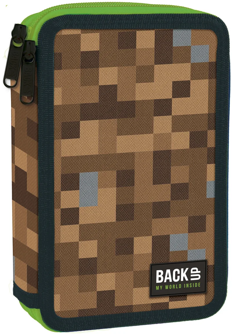 Penar BackUp DW Pixel Craft cu Accesorii 2 Fermoare