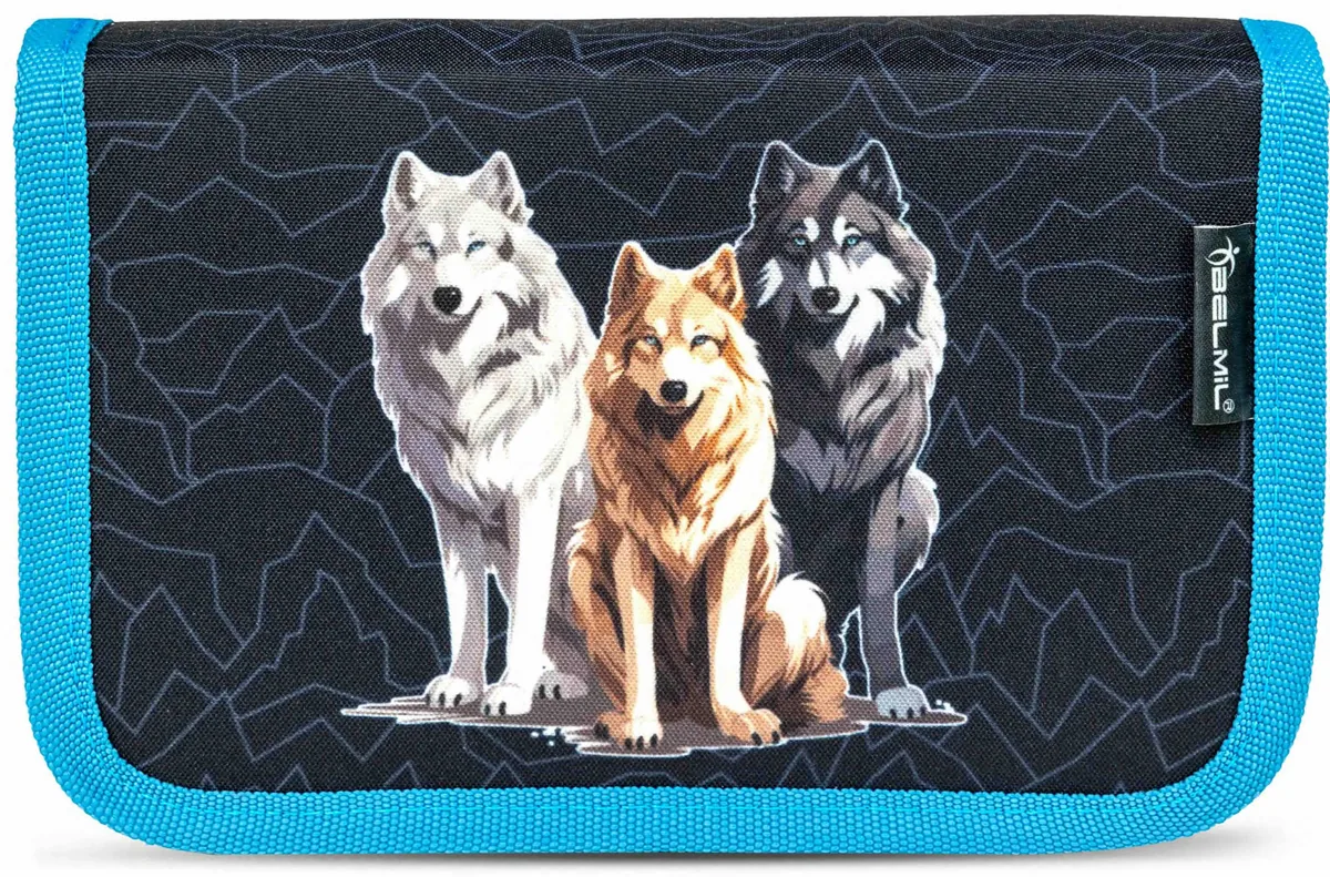 Penar Belmil Wolves Pack cu 1 Fermoar si Pliu Dublu